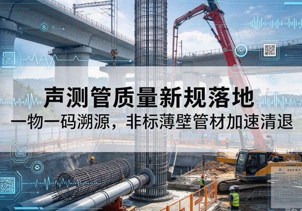 衢江声测管质量新规落地，一物一码溯源，非标薄壁管材加速清退