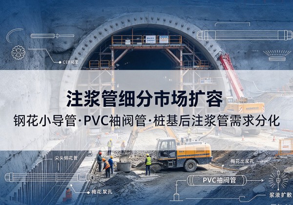 衢江注浆管细分市场扩容，隧道钢花小导管、PVC 袖阀管、桩基后注浆管需求分化